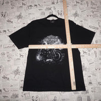 Medium - Vintage Y2K Harley Davidson biker 00s skull t-shirt