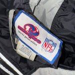 Vintage Y2K Oakland Raiders reversible zip up puffer jacket