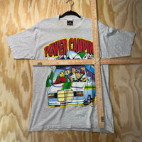 Vintage Y2K power camping RV caricature 1990s scene t-shirt