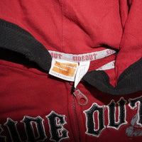 Medium - Vintage Y2K side out embroider 2000s skate hoodie