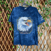 Vintage Y2K wild free eagle mammoth mountain tie dye t-shirt