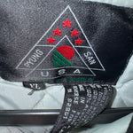 Vintage Y2K Los Angeles Raiders helmet 90s puffer nfl jacket