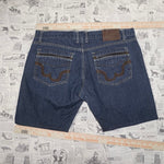 40 -Vintage Y2K JNCO denim shorts 00s embroider pocket jorts