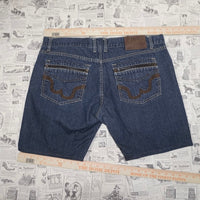 40 -Vintage Y2K JNCO denim shorts 00s embroider pocket jorts