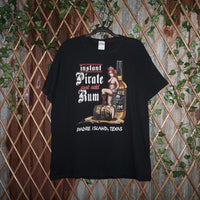 XL - Vintage Y2K Pirate rum pinup girl texas 2000s t-shirt