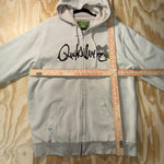 Vintage Y2K Quiksilver zip up fleece lined embroider hoodie