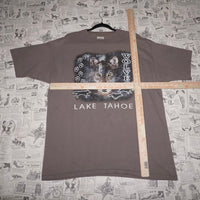 XL-Vintage Y2K Lake Tahoe 1990s souvenir nature wolf T-shirt