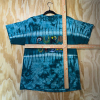 Vintage Y2K Costa Rica tie dye 00s wildlife sealife t-shirt