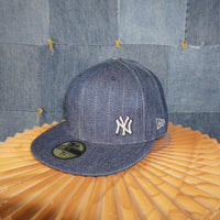 7 3/8 58.7CM- Vintage / Y2K Yankees Sashiko Style Fitted Cap