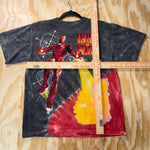 Vintage Y2K Iron Man 2 movie promo marvel comic MCU t-shirt