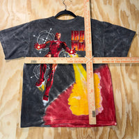 Vintage Y2K Iron Man 2 movie promo marvel comic MCU t-shirt