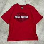Vintage y2k harley davidson red t-shirt