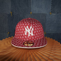 71/8 56.8cm-Vintage / Y2K 00s AOP NewYork Yankees Fitted Hat