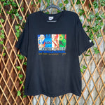 Vintage Y2K comic con supergirl flash DC superhero t-shirt