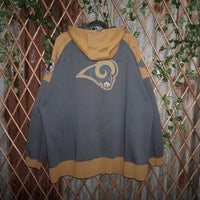 XXL -Vintage Y2K st. Louis Rams West NFL zip up 2000s hoodie