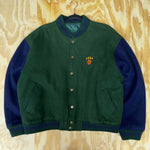 Vintage y2k essential C crest logo embroidered bomber jacket