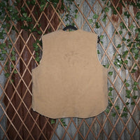 Medium - Vintage Y2K workwear 1980s zip up Sherpa lined vest