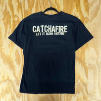 Vintage y2k tobymac flame catchafire jesus band fire t-shirt