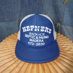 OSFA - Vintage Hefner‘s backhoe septic and paving Madera hat
