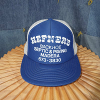 OSFA - Vintage Hefner‘s backhoe septic and paving Madera hat