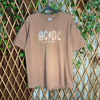 Vintage Y2K AC/DC tour rock band back in black 2000s t-shirt