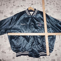 XXL - Vintage Y2K semi trucking 1990s satin bomber jacket