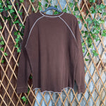 Vintage Y2K badger passYosemite ribbed thermal 2000s t-shirt