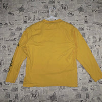 Large - Vintage Y2K CRB yellow tribal guitar 00s LS T-shirt