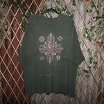 XXL - Vintage Y2K native Aztec tribal new mexico 90s t-shirt