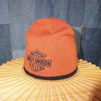 OSFA- Vintage Y2K Harley Davidson biker embroider 00s beanie
