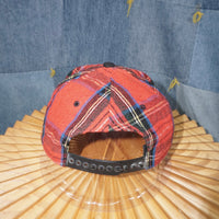 OSFA - Vintage Y2K hard Rock Cafe plaid embroider 1990s hat
