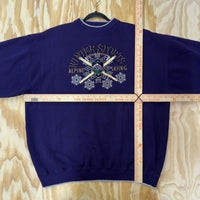 Vintage red cliff 1990s alpine skiing embroidered sweatshirt