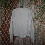Large - Vintage Y2K Abercrombie and Fitch raw hem henley LS
