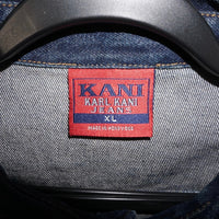XL - Vintage Y2K KARL KANI jeans button jean hip hop jacket
