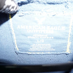 Vintage Y2K American Eagle raw hem distressed 2000s hoodie
