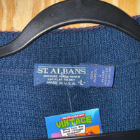Vintage y2k st albans 1990s button knitted cardigan sweater