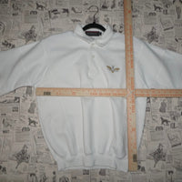 Medium-Vintage Y2K playboy embroider 1990s rugby sweatshirt