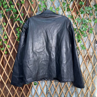 Vintage Y2K brave soul London 2000s leather striped jacket