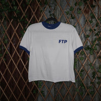 Medium - Vintage Y2K FTP F**K the population ringer t-shirt