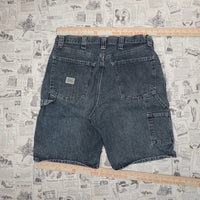 34 - Vintage Y2K Wrangler denim carpenter denim shorts jorts
