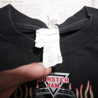 Small-Vintage Y2K monster jam flame grave digger 00s t-shirt