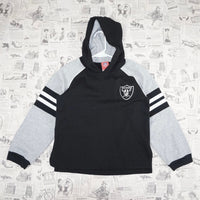 Small-Vintage Y2K NFL 00s embroider Raiders pullover hoodie