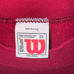Vintage Y2K Wilson 1990s usa made embroider heavy sweatshirt