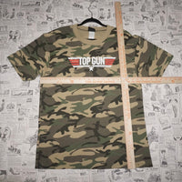 XL - Vintage Y2K top gun giant 2006 Paramount camo t-shirt