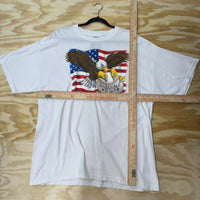 Vintage y2k baseball usa american flag baseball 00s t-shirt