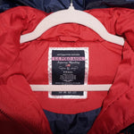 Small - Vintage Y2K USPA embroider 2000s vest fur hood vest