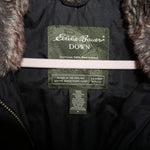 Small - Vintage Y2K Eddie Bauer fur collar down puffer vest