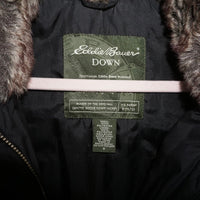 Small - Vintage Y2K Eddie Bauer fur collar down puffer vest