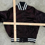 Vintage nbc 1980's embroidered satin bomber jacket