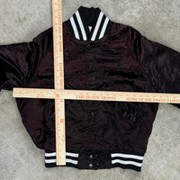 Vintage nbc 1980's embroidered satin bomber jacket
